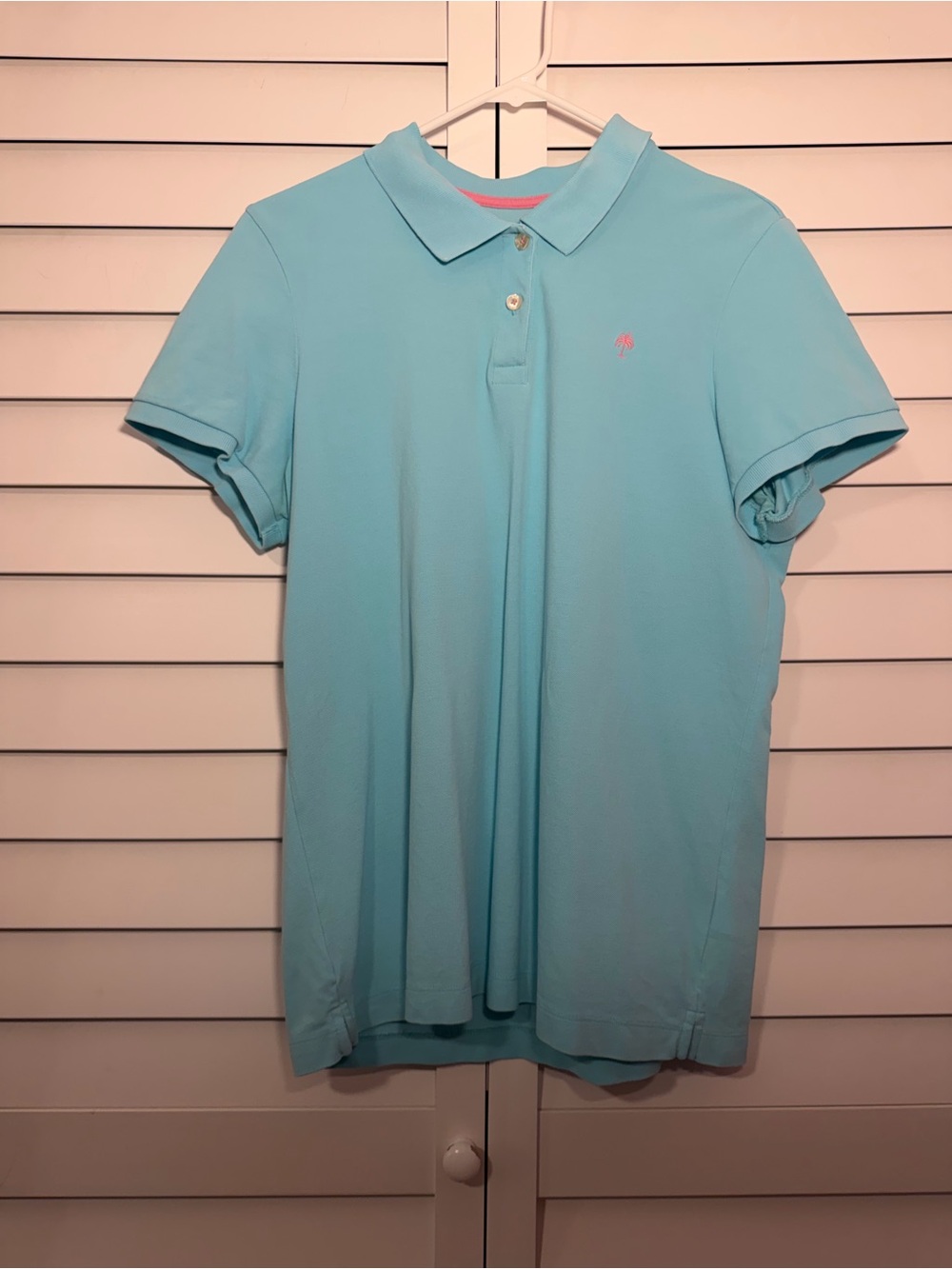 Women’s Lilly Pulitzer Resort Fit Light Blue Pique Polo